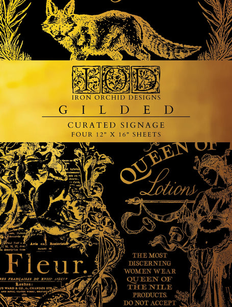 Curated Signage Decor Foil Transfer - Iron Orchid Designs
