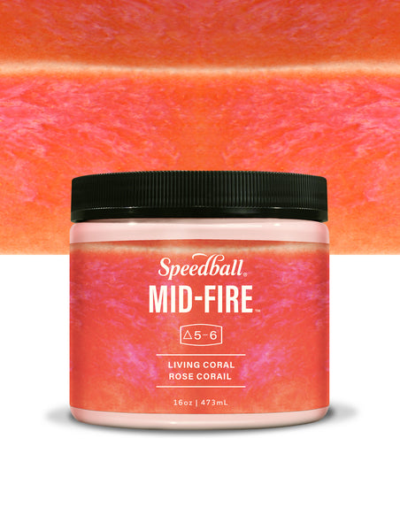 Living Coral - Speedball Mid Fire Glaze - 16oz
