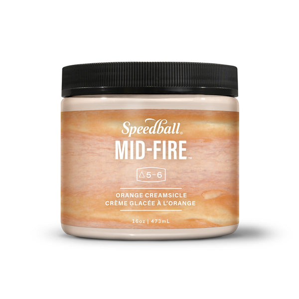 Orange Creamsicle  - Speedball Mid Fire Glaze - 16oz