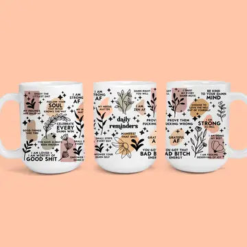 Affirmation Mugs - Sunshine & Lemons Co.