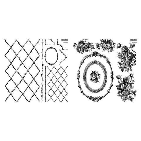Veranda Décor Stamp - (12″x12″ each) - Iron Orchid Designs