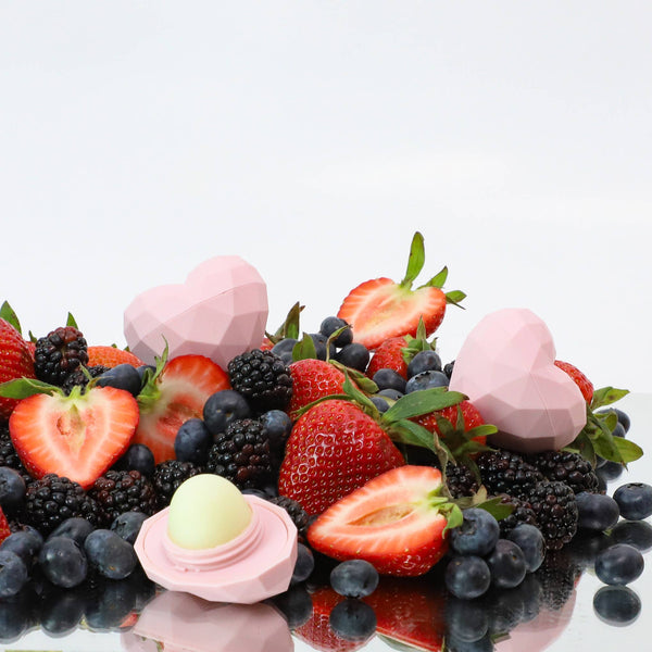 Lip Balm - Pink Heart - 100% Natural: Pink - Cocolime