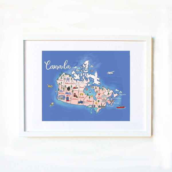 Canada Map Print