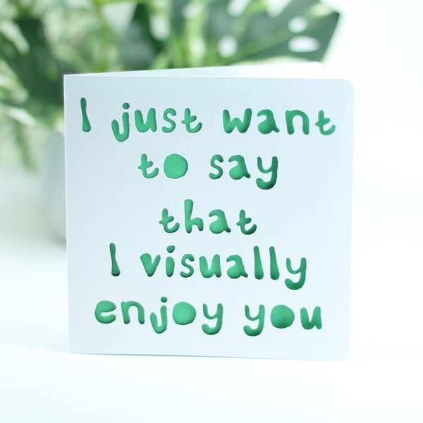 I just want to say that I visually enjoy you....: Pink