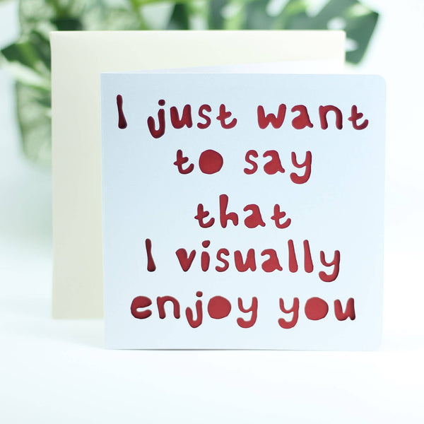 I just want to say that I visually enjoy you....: Pink
