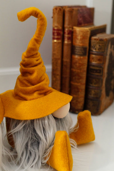 Librarian Wizard Gnome- Gold: Frosty Beard