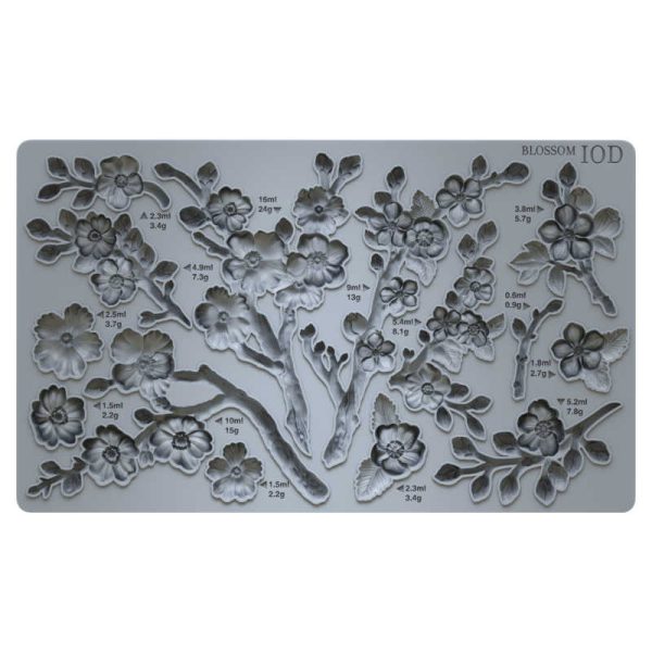 Blossom IOD Mould (6″x10″) 2025 - Iron Orchid Designs