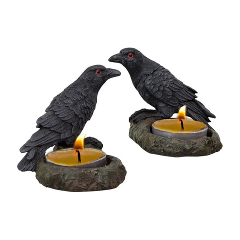 Raven Tea Light Holders