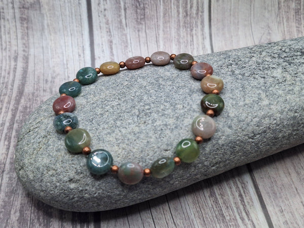 Bracelet - Fancy Jasper with Antique Copper Accents