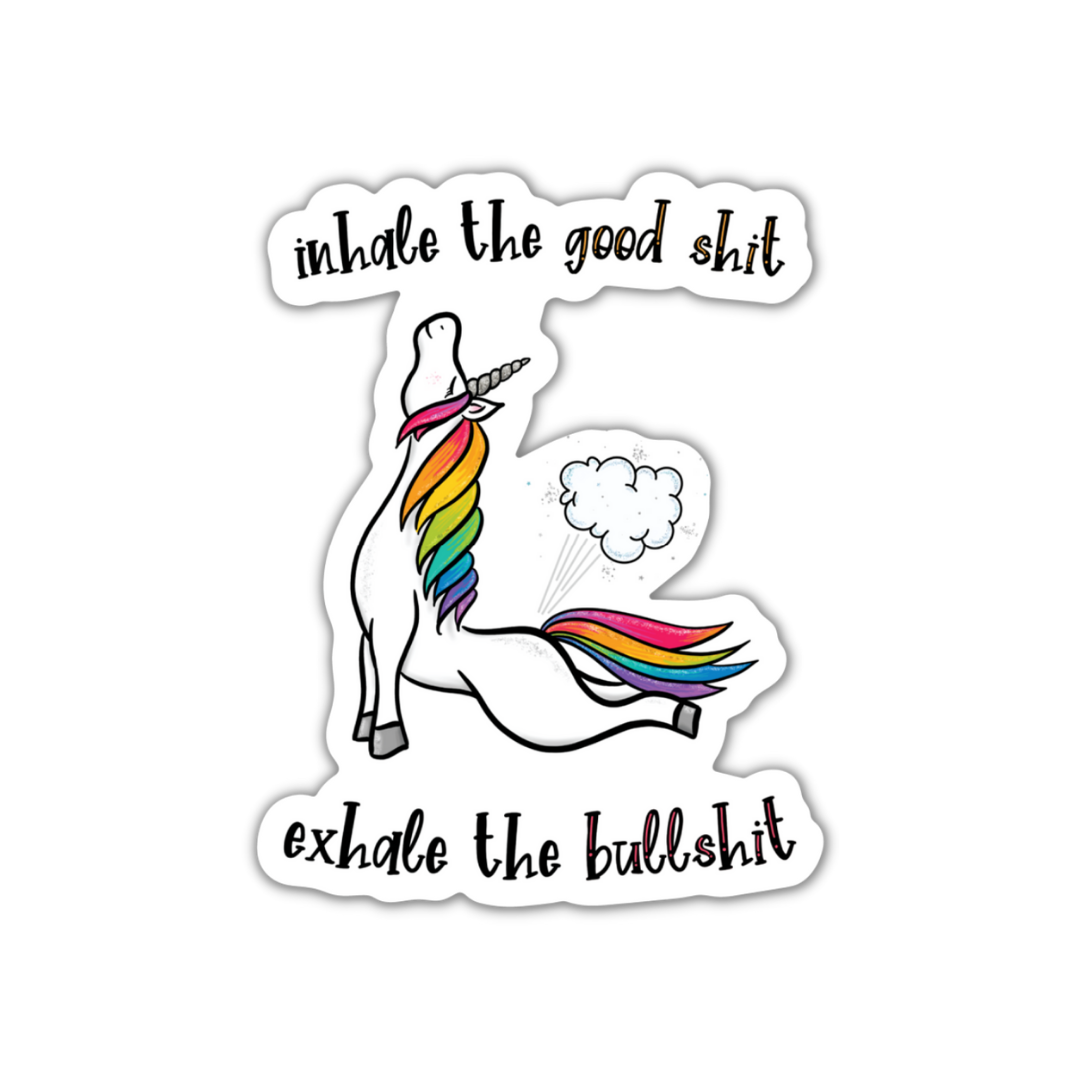 Inhale the Good Shit Sticker: On a Backing Card