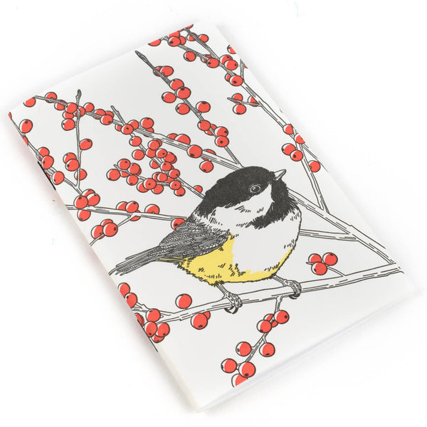 Black-Capped Chickadee Pocket Notebook - West Coast Birds: Plain Pages