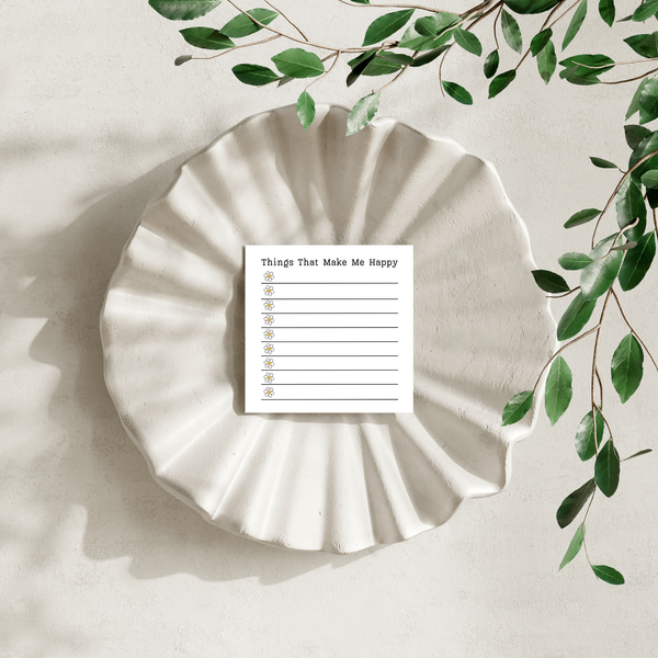 Things That Make Me Happy - Post-It Note Notepad