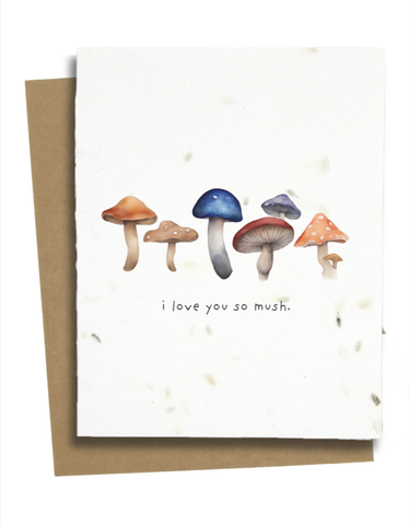 Mushroom Birthday Card: Carrot