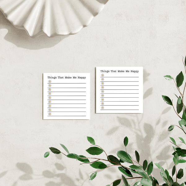 Things That Make Me Happy - Post-It Note Notepad