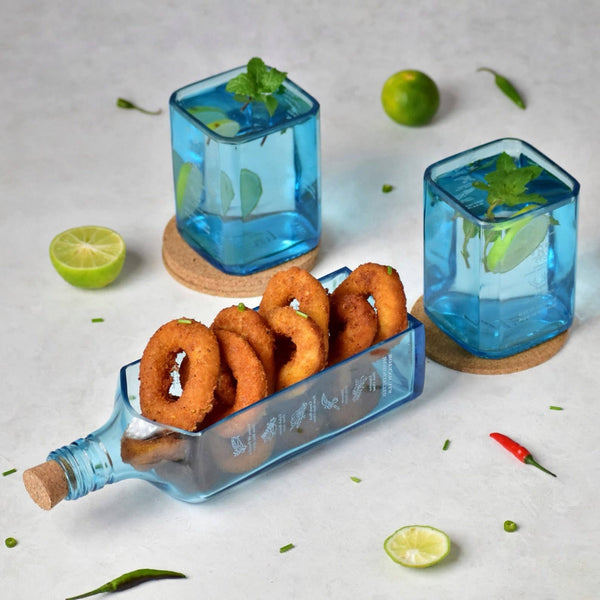 Bombay Sapphire snack & drinking set