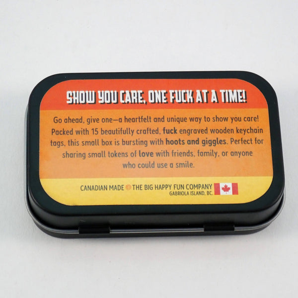 Wooden Novelty Tags - Tin Gift Boxes with Sharable Attitude!