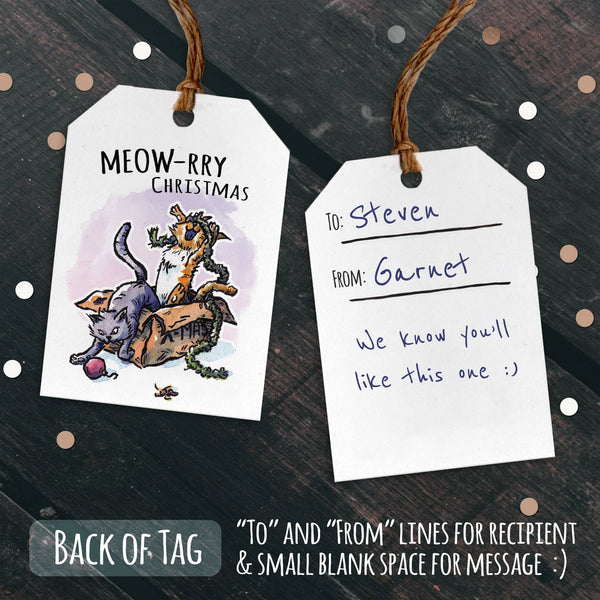 "Birthday" Gift Tag Pack (8) - Cute & Punny Present Tags