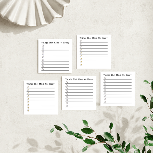 Things That Make Me Happy - Post-It Note Notepad