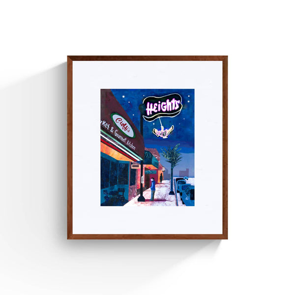 Burnaby Heights Sign Mixed Media 8x10 and 11x14 Print: 8x10