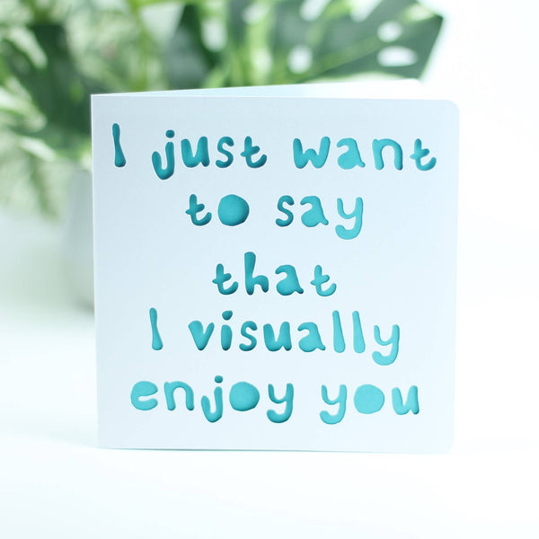 I just want to say that I visually enjoy you....: Pink