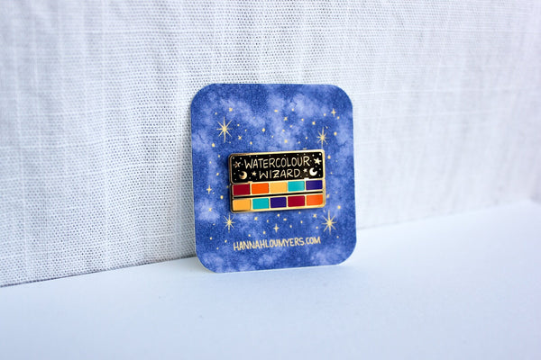 Watercolour Wizard Pin - Little Painter