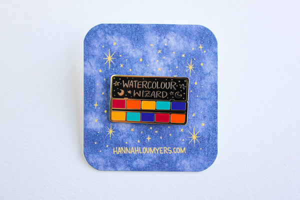 Watercolour Wizard Pin - Little Painter