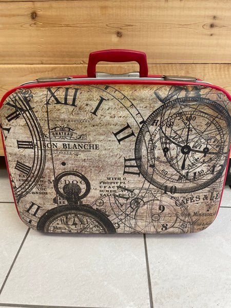 Clocks of Time - Vintage Suitcase Upcycles