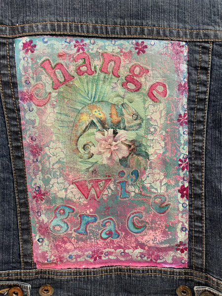 Painted Jeans Jacket - Painted by Tabitha