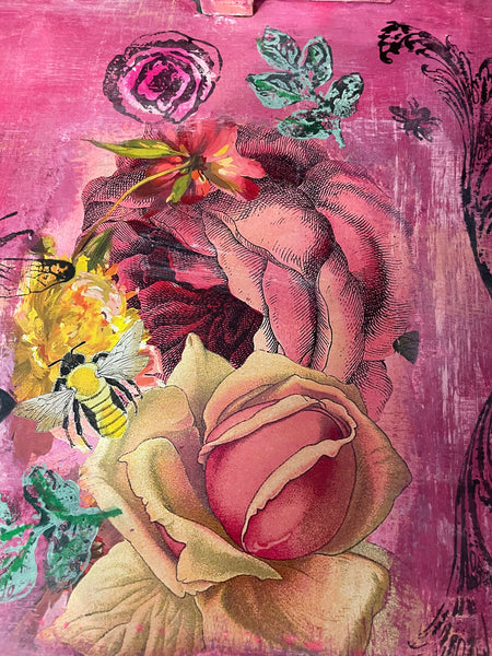 "Sweet like Pink Honey" Vanity - Painted by Tabitha St Germain