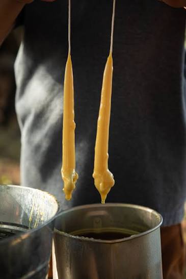 Hand-Dipped Candles the Ancestral Way