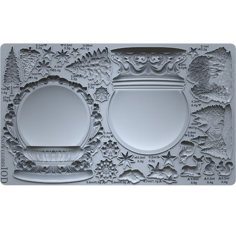 Snow Globes Mould (6″x10″) Q3 2025 LIMITED EDITION - Iron Orchid Designs