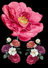 Large dark flower wall art - Made By Marley Decoupage Paper
