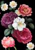 Large dark flower wall art - Made By Marley Decoupage Paper