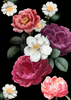 Large dark flower wall art - Made By Marley Decoupage Paper