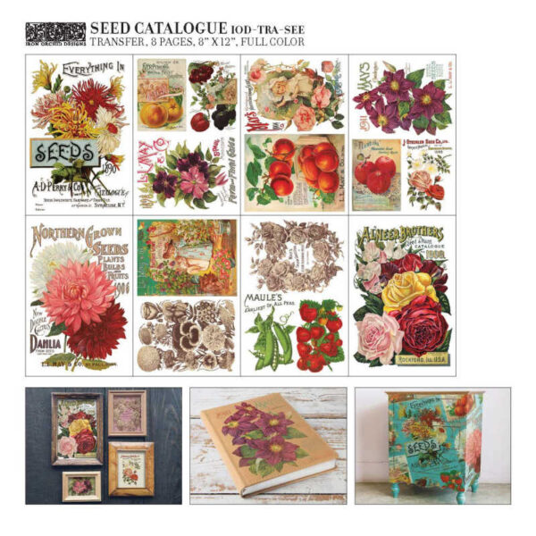 Seed Catalogue Decor Transfer - New 2023 - Iron Orchid Designs