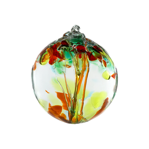 Tree of Enchantment Glass Ball - 6 inches.