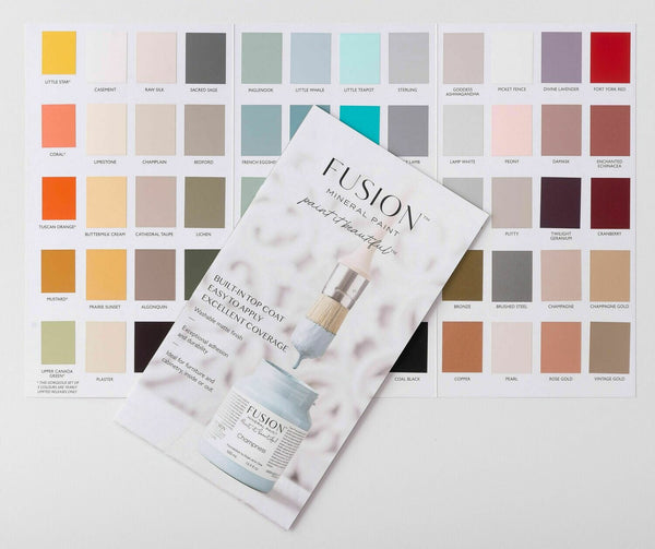 Fusion Mineral Paint Colour Card