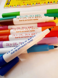 Permanent Dual-Tip Coloring Markers by It's OK. It's ART.