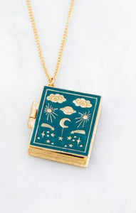 Tarot Book of Life- Locket Tarot Card Book Necklace