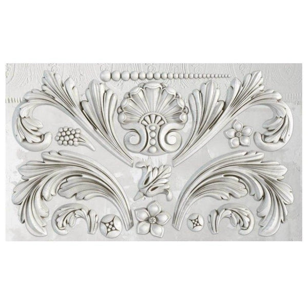 Acanthus Scroll Decor Mould - Iron Orchid Designs
