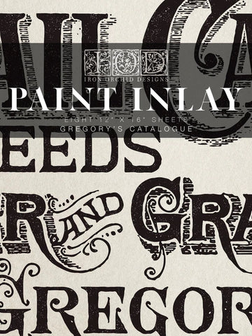 Gregory's Catalogue - Paint Inlay - Iron Orchid Designs