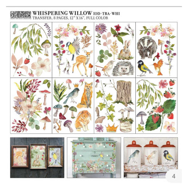 Whispering Willows Decor Transfer - Iron Orchid Designs