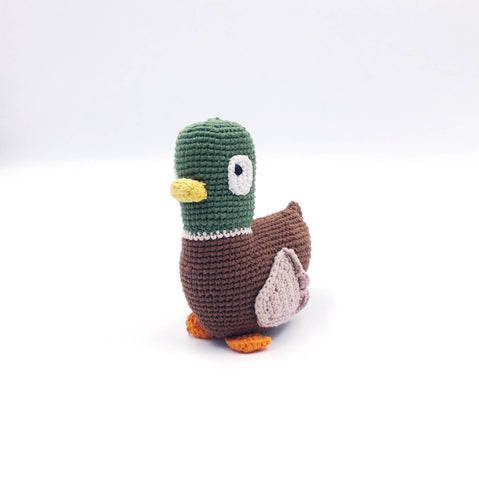 Mallard Duck Rattle - Pebble