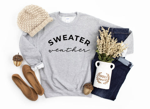 SALE Sweater Weather Sweatshirt - Light & Shine