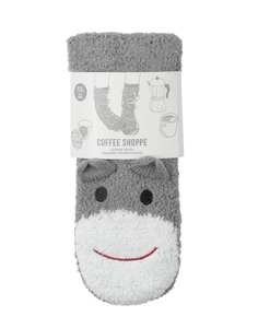 Marshmallow Critter Socks - Coffee Shoppe
