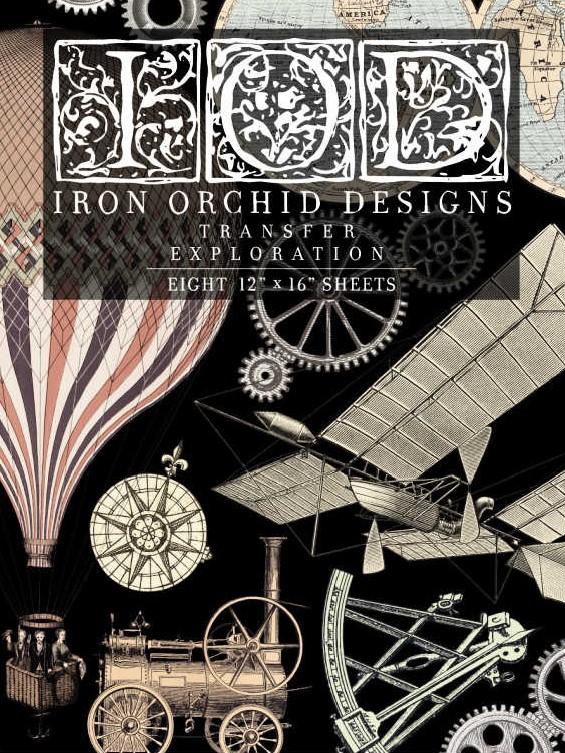 Exploration Decor Transfer- Iron Orchid Designs