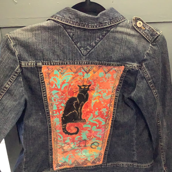 Painted Jeans Jacket by Kitty
