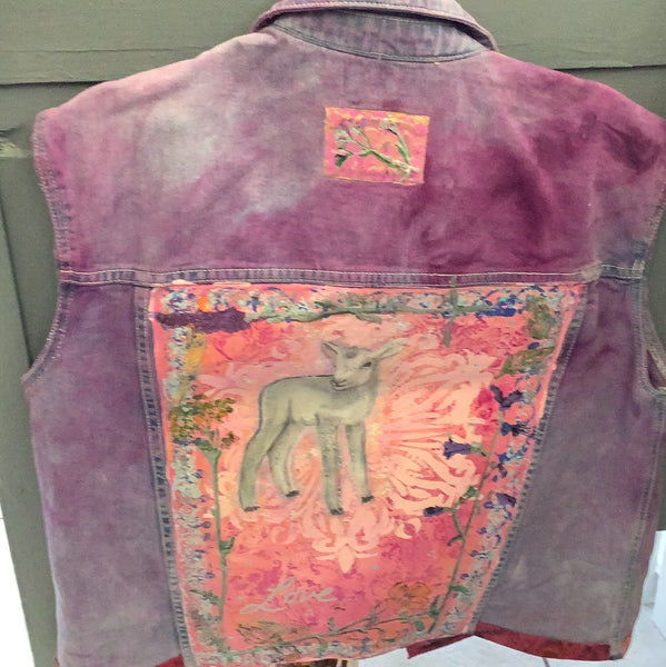 Painted Jeans Jacket by Kitty