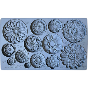 Rosettes Decor Mould - Iron Orchid Designs