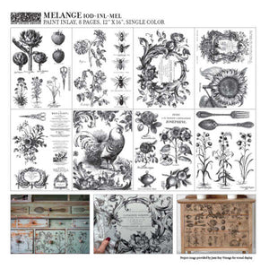Melange - Paint Inlay - Iron Orchid Designs